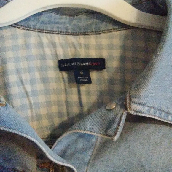 NWOT Isaac Mizrahi Lace Jean Jacket - Picture 4 of 8